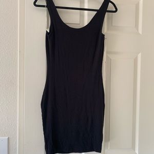 Black bodycon mini dress